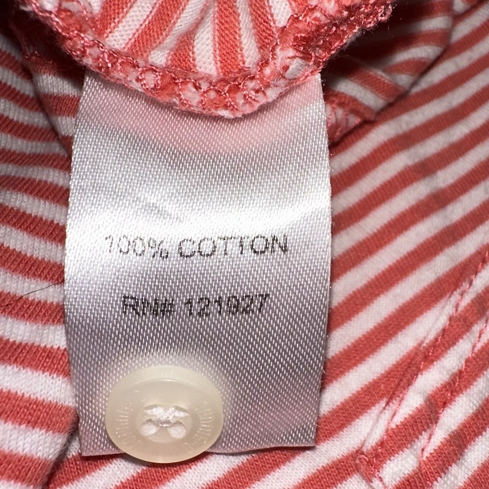 Johnnie-O Hangin' Out Red Rapture Striped Short Sleeve Cotton Golf‎ Polo Boys 14 - Picture 5 of 7